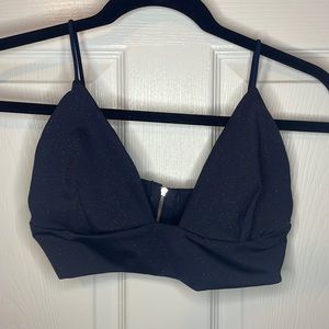 Blue sparkly top Meek size Medium.